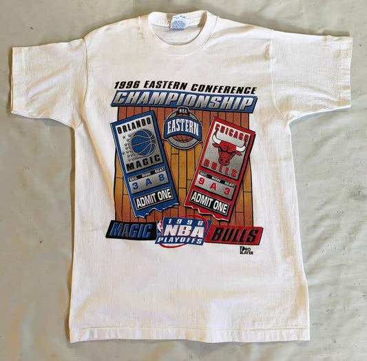 1996 Eastern Conference Finals Bulls VS Magic Vintage Tee
